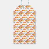 フォークアートスイミングフィッシュパターン ギフトタグ (裏面)