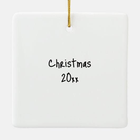 フォークアートスタイルキュートエンジェル セラミックオーナメント (裏面)