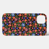 フォークアートスタイルフローラオンブラックiPad Mini ケース Case-Mate iPhoneケース (裏面 (横))