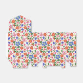 フォークアートスタイルフローラミニプリントテント優先ボックス フェイバーボックス (折り畳みなし)
