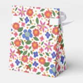 フォークアートスタイルフローラミニプリントテント優先ボックス フェイバーボックス (裏面サイド)