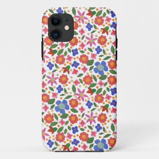 フォークアートスタイルフローラ、ホワイトiPhone 5 Xtreme Case Case-Mate iPhoneケース (裏面)