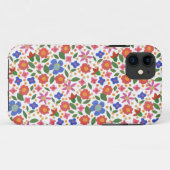 フォークアートスタイルフローラ、ホワイトiPhone 5 Xtreme Case Case-Mate iPhoneケース (裏面(横))