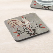 フォークアートスタイルルースター コースター (左側)