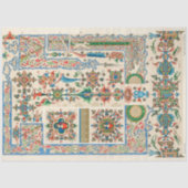 フォークアートスタイル華美分離紙 薄葉紙 (正面)