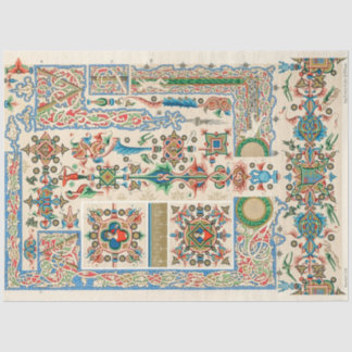 フォークアートスタイル華美分離紙 薄葉紙