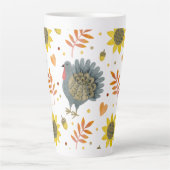 フォークアートターキーズ カフェラテマグ (正面)