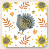 フォークアートターキーズ コースター (正面)