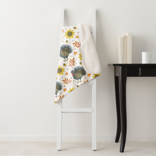 フォークアートターキーズ シェルパブランケット (インサイチュ)