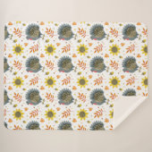 フォークアートターキーズ シェルパブランケット (正面(横))