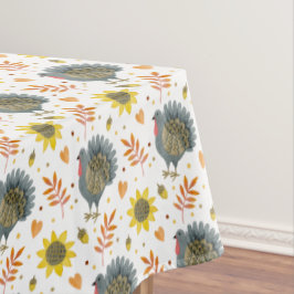 フォークアートターキーズ テーブルクロス
