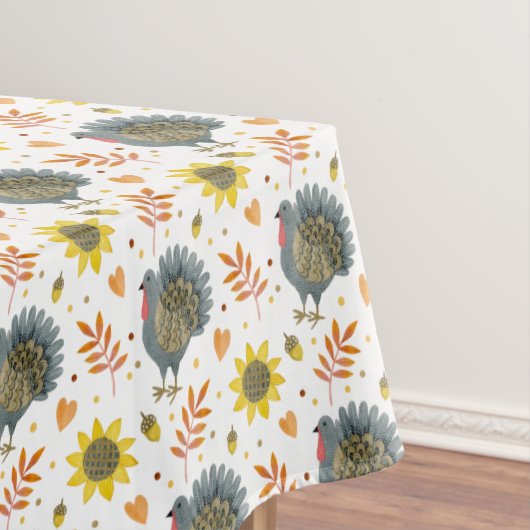 フォークアートターキーズ テーブルクロス (インサイチュ)