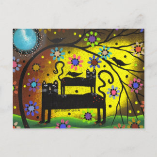 フォークアートダブルトラブルバイロリエバレット ポストカード