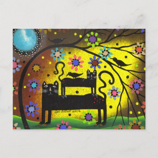 フォークアートダブルトラブルバイロリエバレット ポストカード (正面)