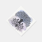 フォークアートツリーオブライフ スタンダードカクテルナプキン (角)