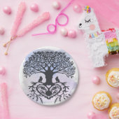 フォークアートツリーオブライフ ペーパープレート (パーティー)