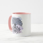 フォークアートツリーオブライフ マグカップ (正面左)