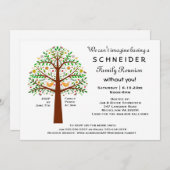 フォークアートツリーファミリー懇親会、パーティーまたはイベント 招待状 (正面/裏面)