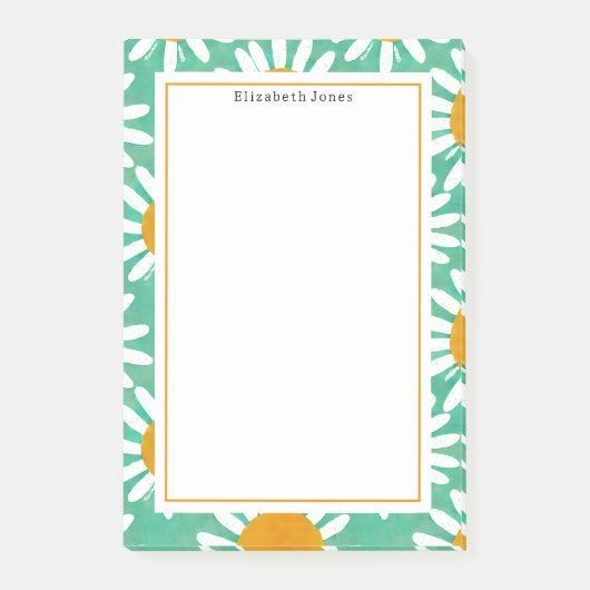 フォークアートデイジーフローラ ポストイット (正面)