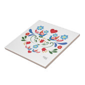 フォークアートデザインセラミックタイル タイル (側面)