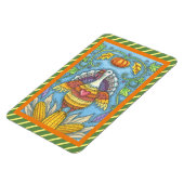 フォークアートトルコ&コーンサンクスギビング磁石大 マグネット (左側)