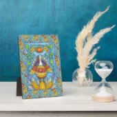 フォークアートトルコ、感謝祭の季節の色 フォトプラーク (側面)