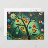 フォークアートネバーワンバイロリエバレット葉書 ポストカード (正面/裏面)