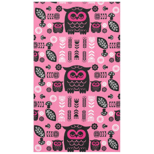 フォークアートノルディックフクロウ テーブルクロス