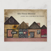 フォークアートハウス引っ越しました 案内ポストカード (正面)