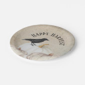 フォークアートハッピーハーベストホワイトパンプキン ペーパープレート (アングル)