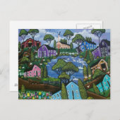 フォークアートハートのスピリッツby LORIポストカード ポストカード (正面/裏面)