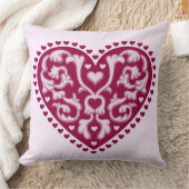 フォークアートハート クッション (ブランケット)