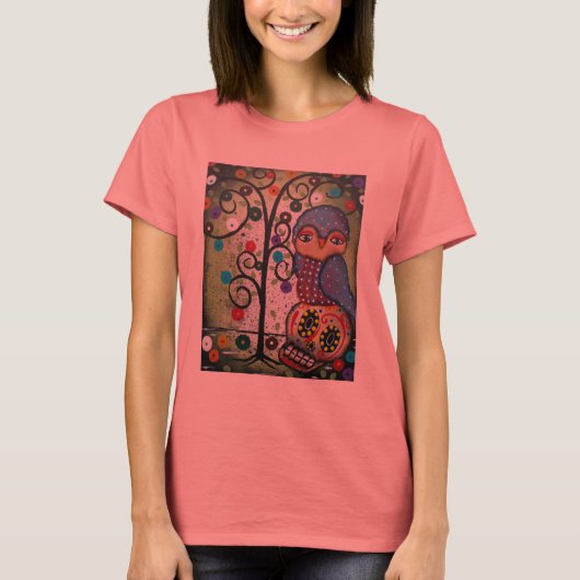 フォークアートバイロリエバレット女性Tシャツ Tシャツ (正面)