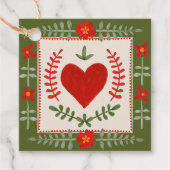 フォークアートバレンタイン フェイバータグ (正面)