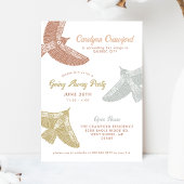 フォークアートバーズオープンハウスゴー遠くにパーティー 招待状