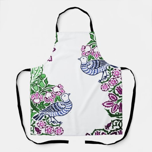 フォークアートバーズフラワーズどんぐり エプロン (正面)