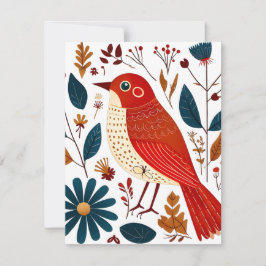 フォークアートバード シーズンカード