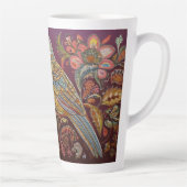 フォークアートパレーケートと花 カフェラテマグ (右)