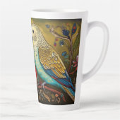 フォークアートパレーケートペイズリーと花 カフェラテマグ (右)