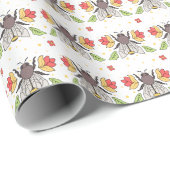 フォークアートビー ラッピングペーパー (ロールコーナー)
