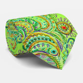 フォークアートファンタジーパターン ネクタイ (ロール)