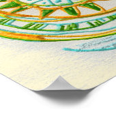 フォークアートファンタジープリント ポスター (角)