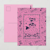 フォークアートファーム動物羊の豚の鶏初期の屋 ポストカード (正面/裏面)