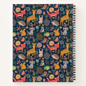 フォークアートフォレストフレンズパーソナライズされた物語 ノートブック (裏面)