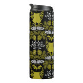 フォークアートフクロウプリント タンブラー (回転右)