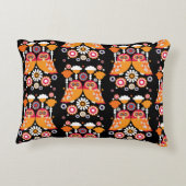 フォークアートフクロウ アクセントクッション (裏面)