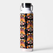 フォークアートフクロウ ウォーターボトル (正面)