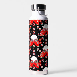 フォークアートフクロウ ウォーターボトル