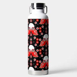 フォークアートフクロウ ウォーターボトル