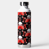 フォークアートフクロウ ウォーターボトル (左面)